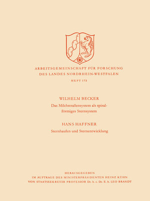 cover image of Das Milchstrasßensystem als spiralförmiges Sternsystem / Sternhaufen und Sternentwicklung